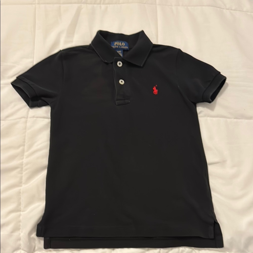 Polo by Ralph Lauren Black Polo Shirt with iconic Red Logo